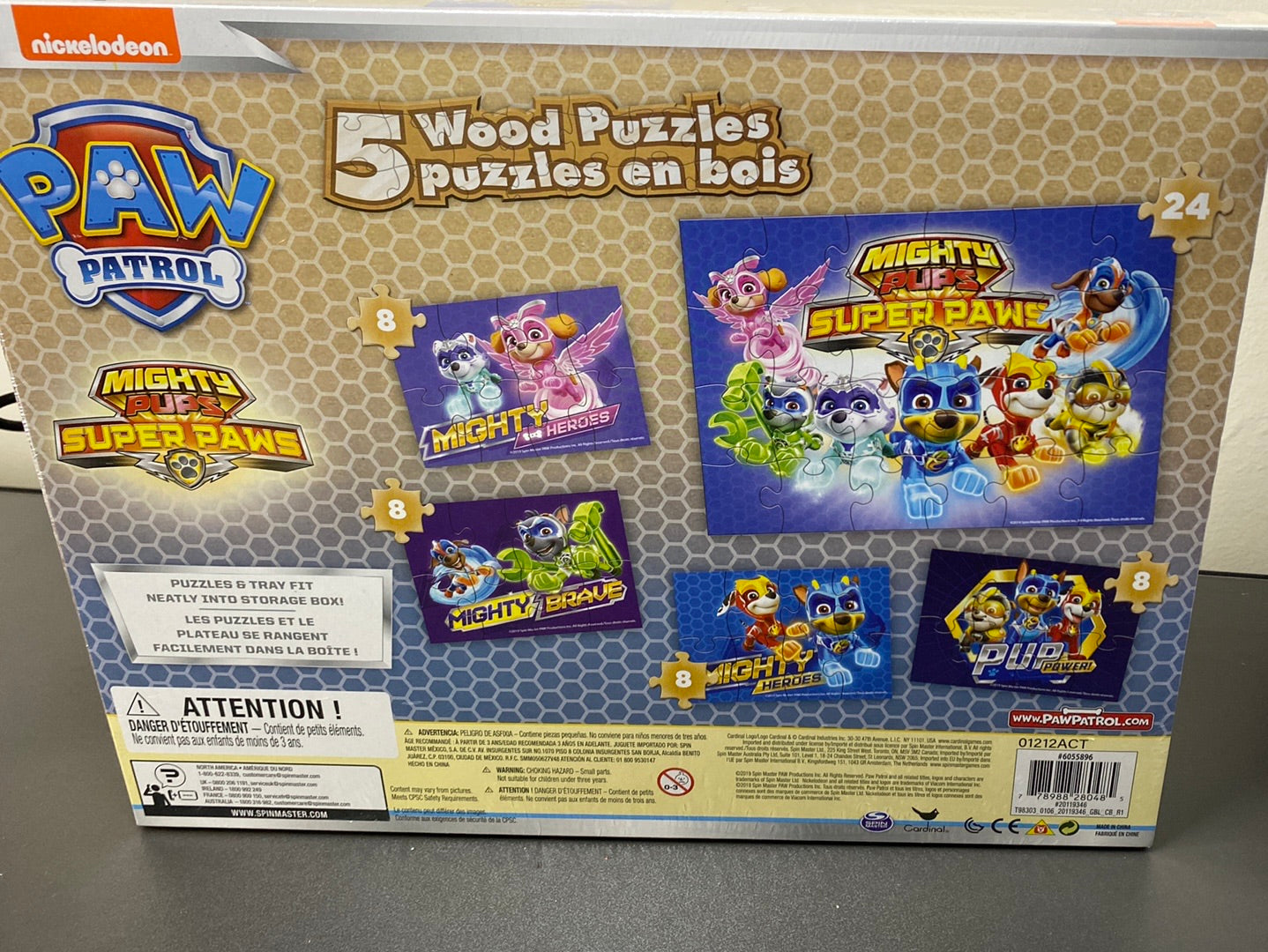 Rompecabezas Paw Patrol 5 en 1