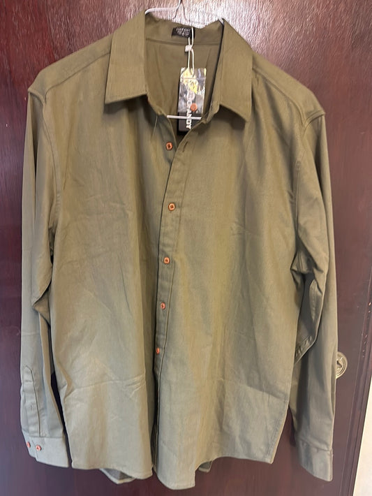 Camisa verde hombre XL