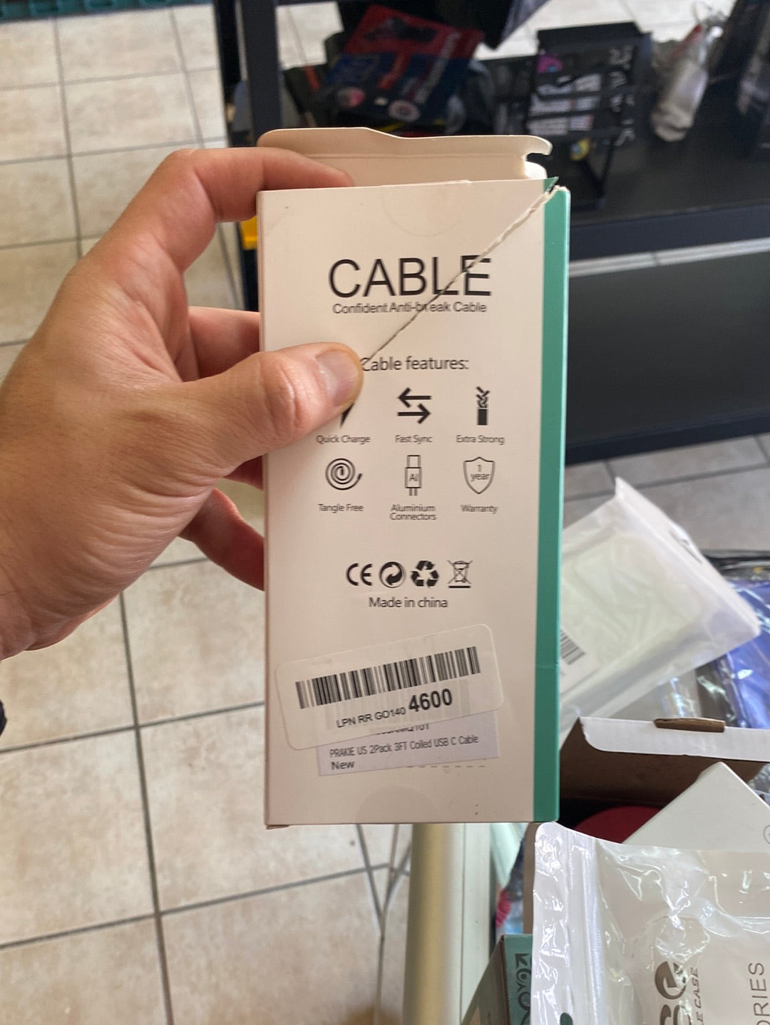 Cables enrollados para carga rápida USB a USB C