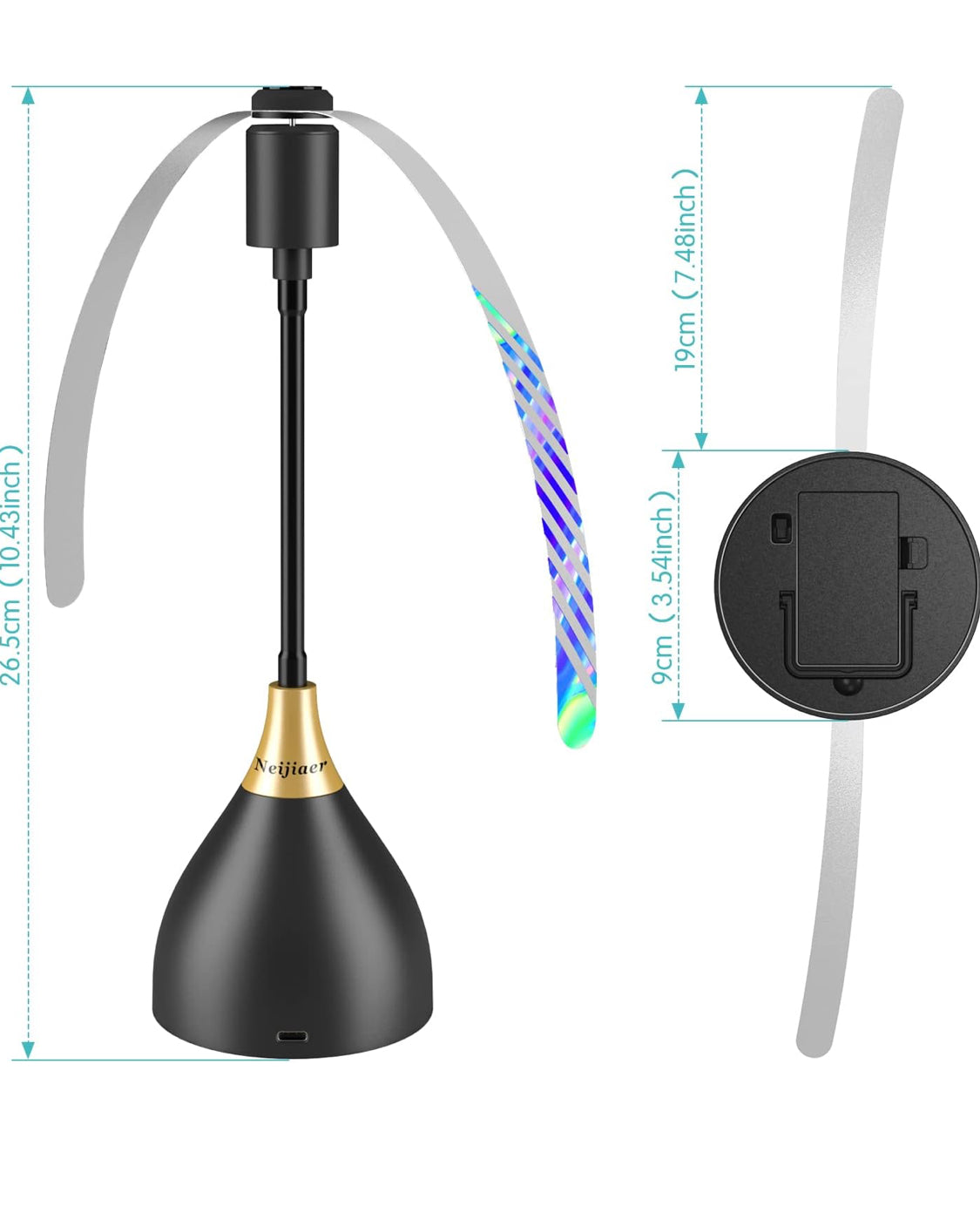 Ventilador para moscas Neijiaer