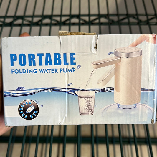 Portable folding water pump