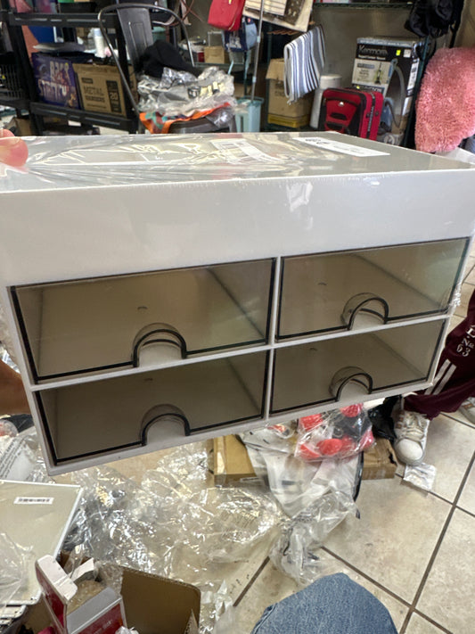 Organizador con cajones blanco