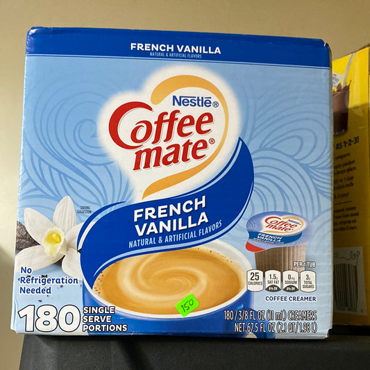 Coffe Mate Vainilla Francesa 180 piezas