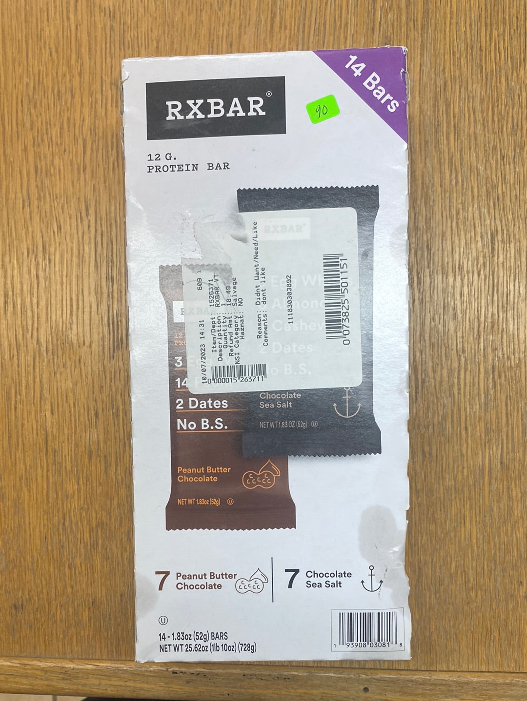 Rxbar barras de proteína