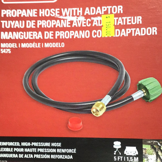 Manguera de propano con adaptador