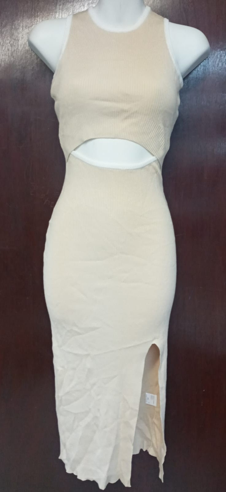 Vestido beige xs y XL