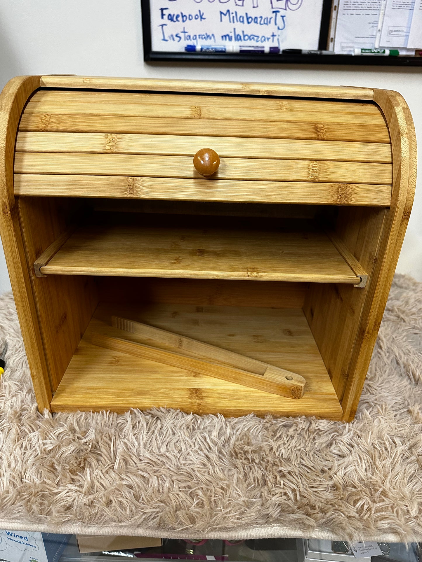 Uielpt bamboo bread box