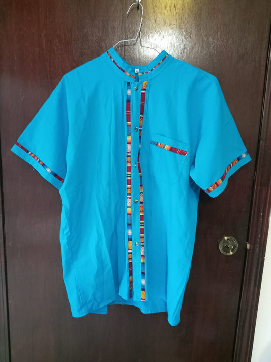 Guayabera azul