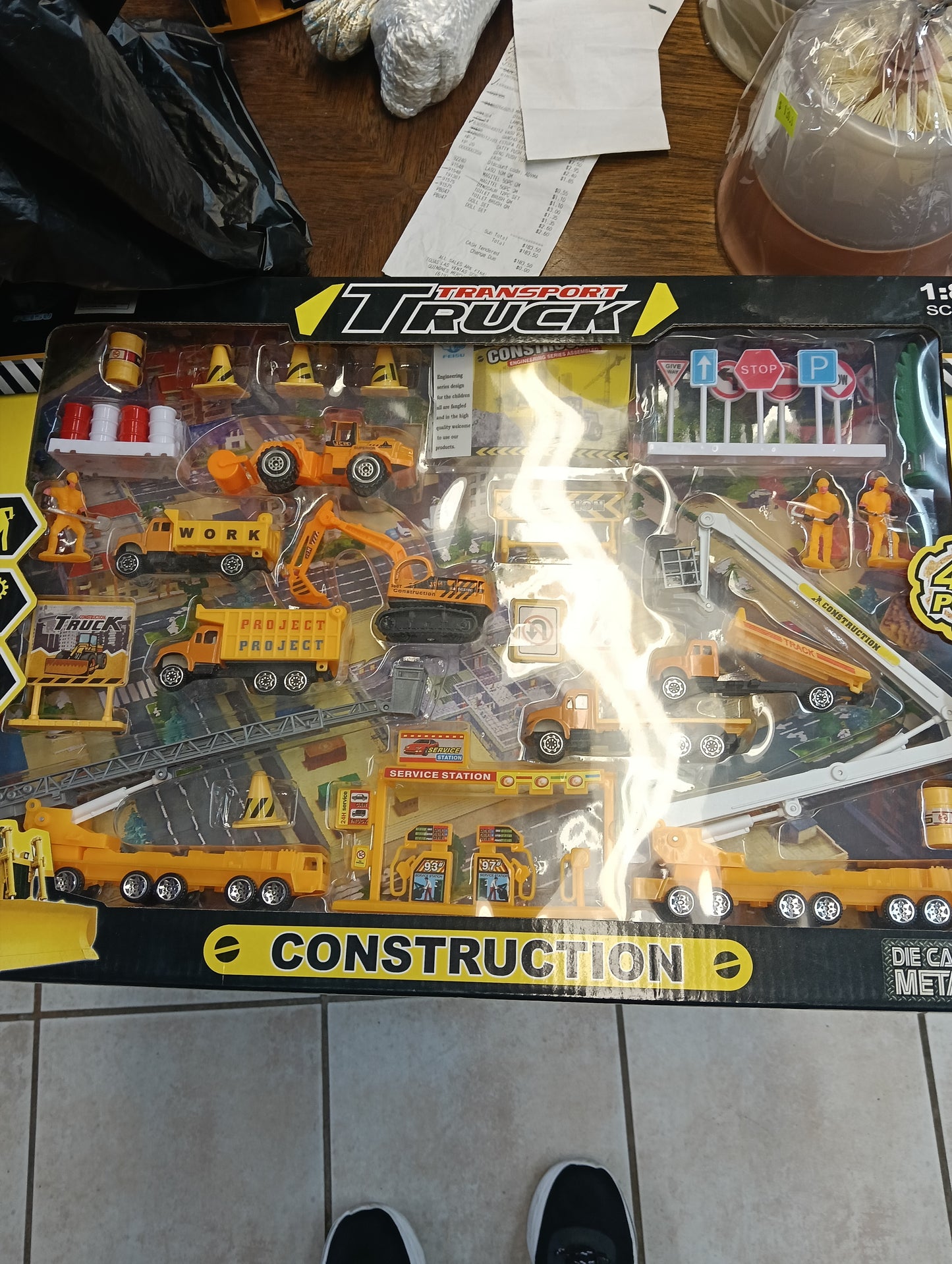 Juguetes de construcción/ transport truck